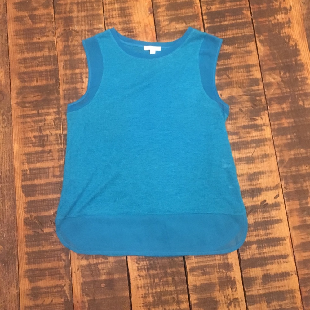 New York & Company blue sleeveless top